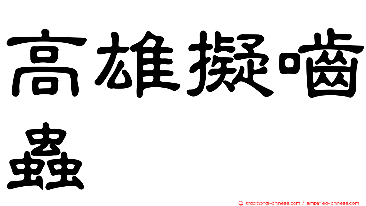 高雄擬嚙蟲