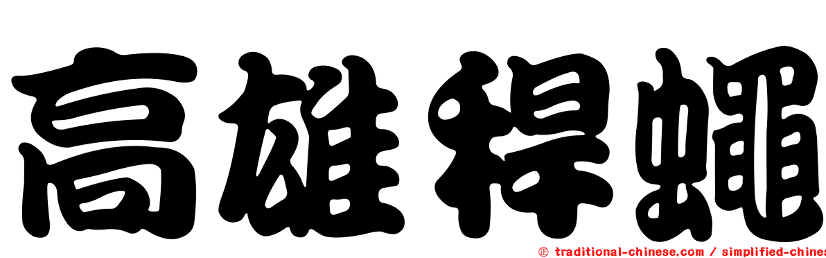 高雄稈蠅
