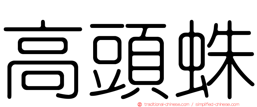 高頭蛛