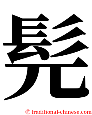 髡 serif font