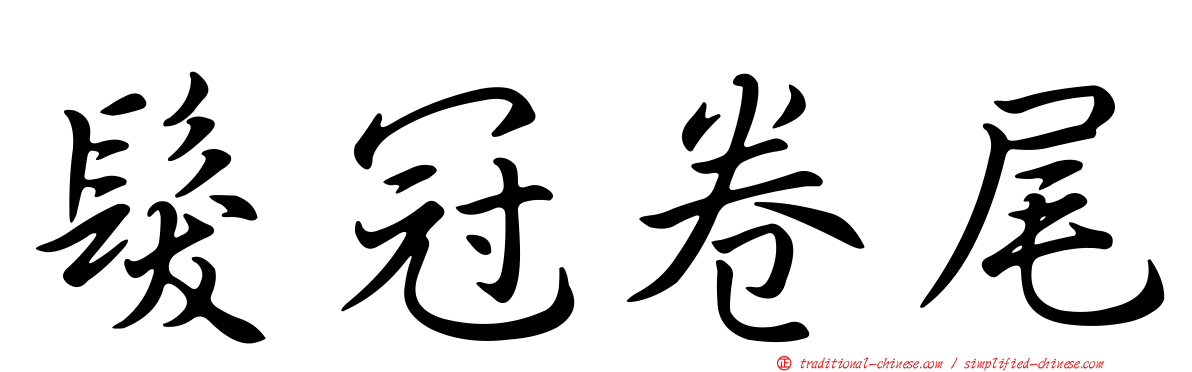 髮冠卷尾