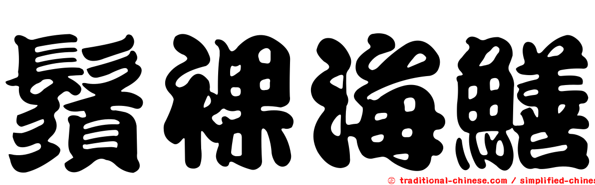 鬚裸海鱔