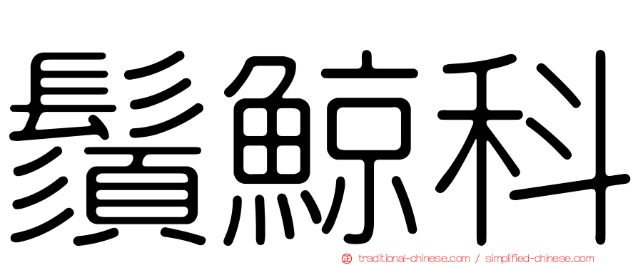 鬚鯨科