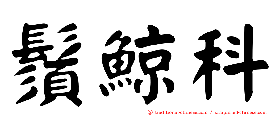 鬚鯨科