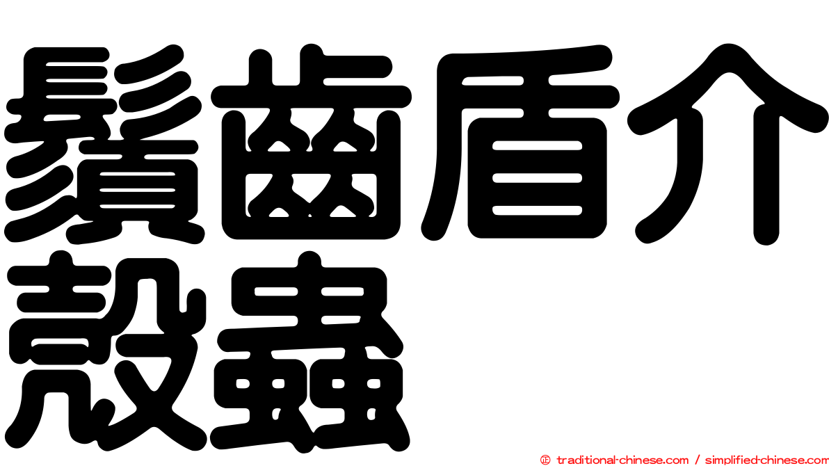 鬚齒盾介殼蟲
