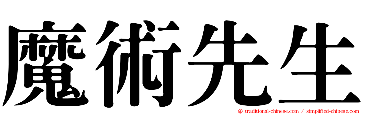 魔術先生