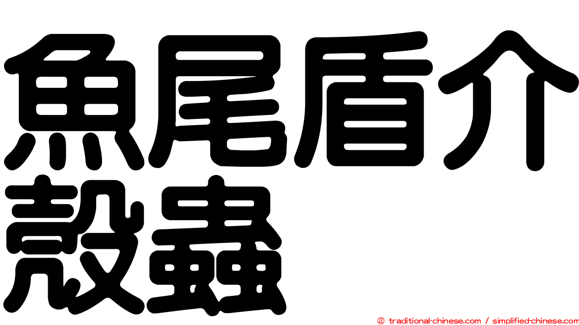 魚尾盾介殼蟲
