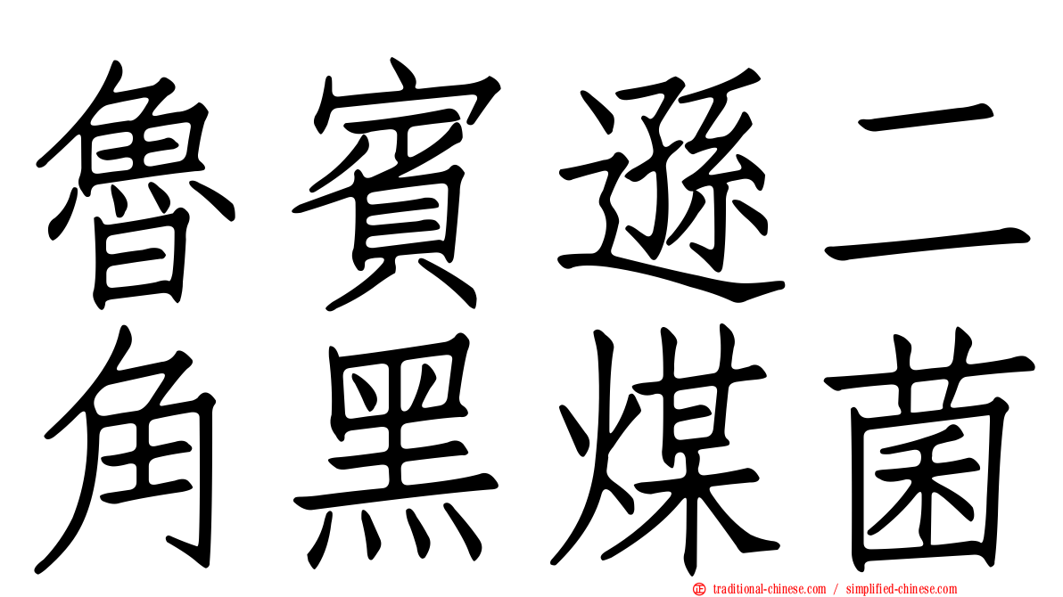 魯賓遜二角黑煤菌