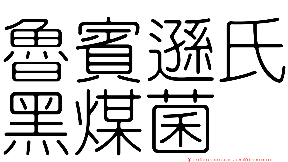 魯賓遜氏黑煤菌