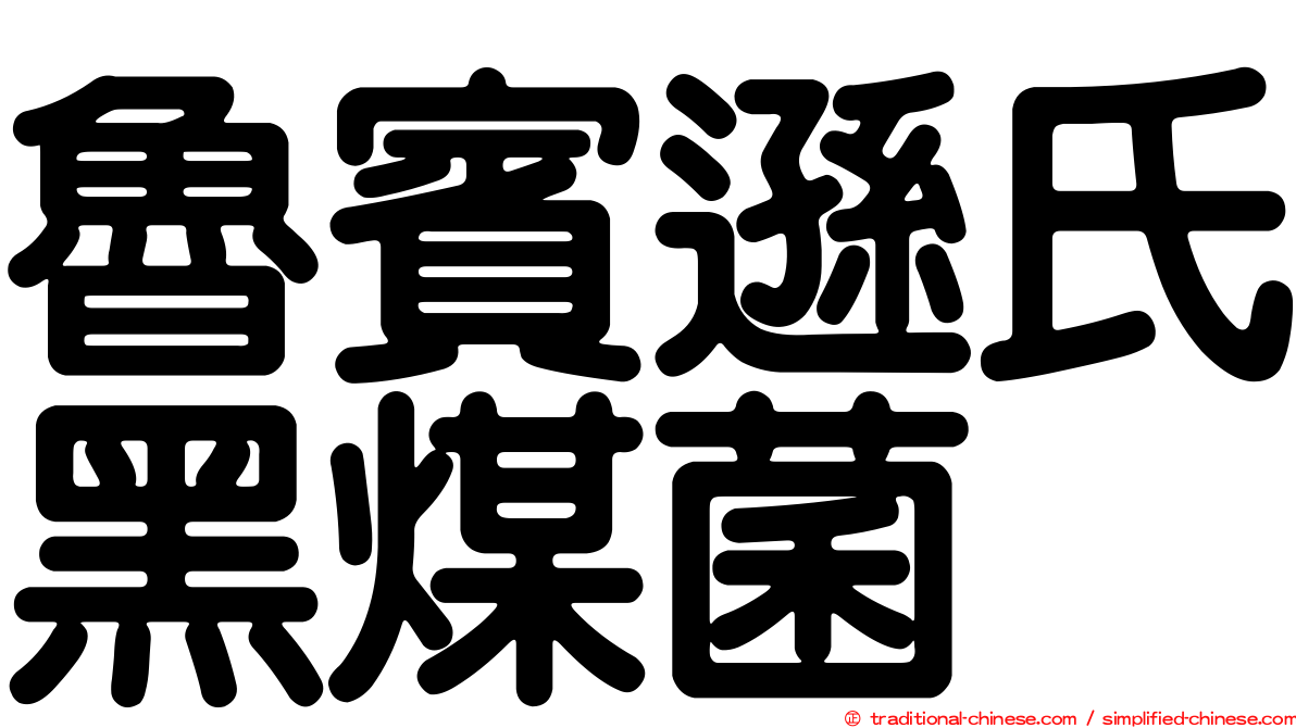 魯賓遜氏黑煤菌