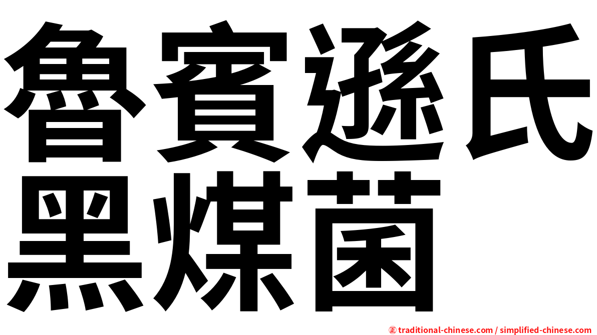 魯賓遜氏黑煤菌