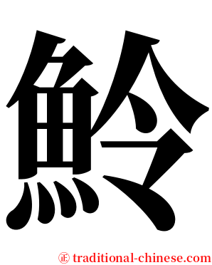 魿 serif font