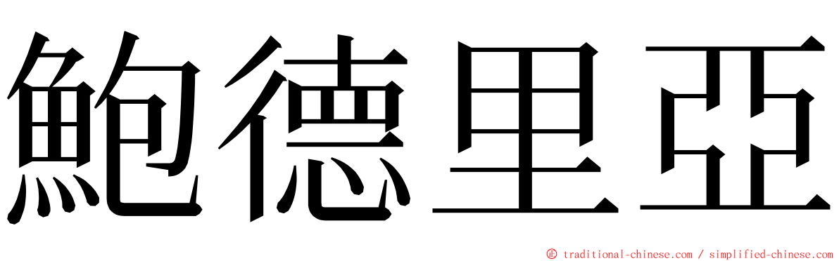 鮑德里亞 ming font