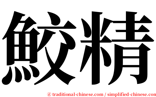 鮫精 serif font