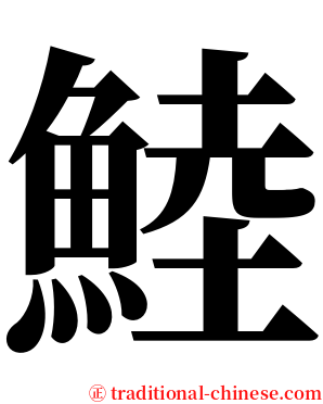 鯥 serif font