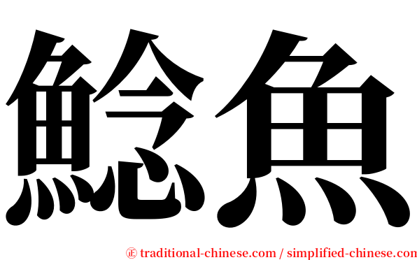 鯰魚 serif font