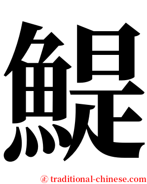 鯷 serif font