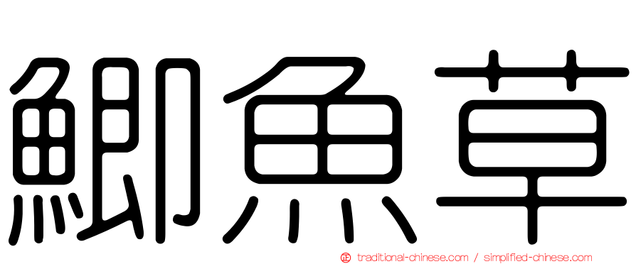 鯽魚草