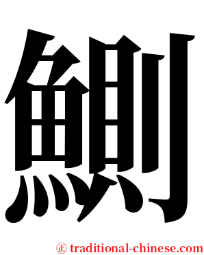 鰂 serif font
