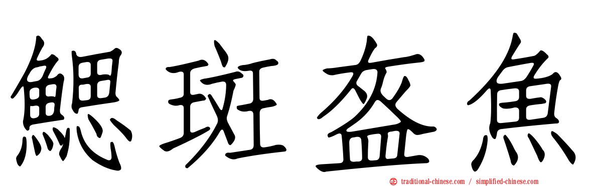 鰓斑盔魚