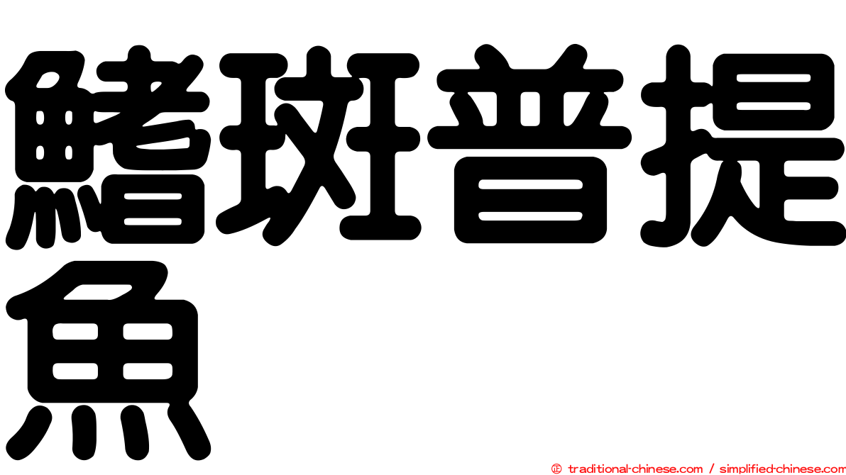 鰭斑普提魚