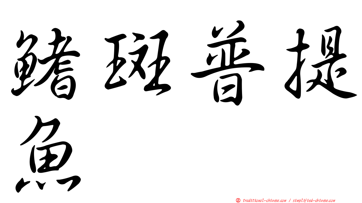 鰭斑普提魚