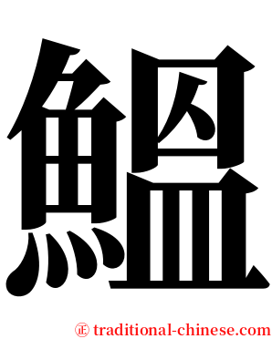 鰮 serif font