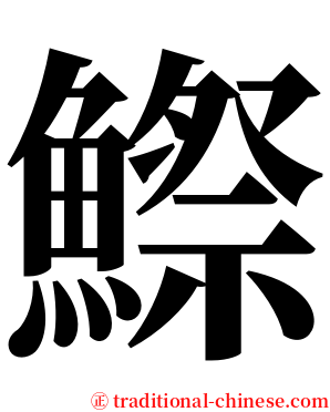 鰶 serif font
