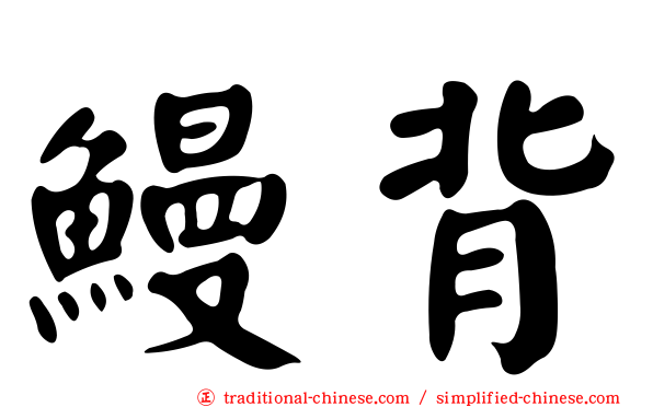 鰻背