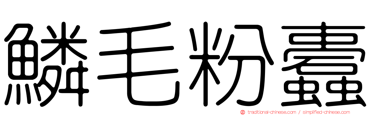 鱗毛粉蠹