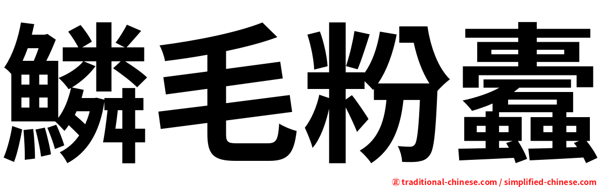 鱗毛粉蠹