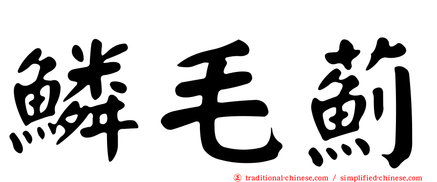 鱗毛薊