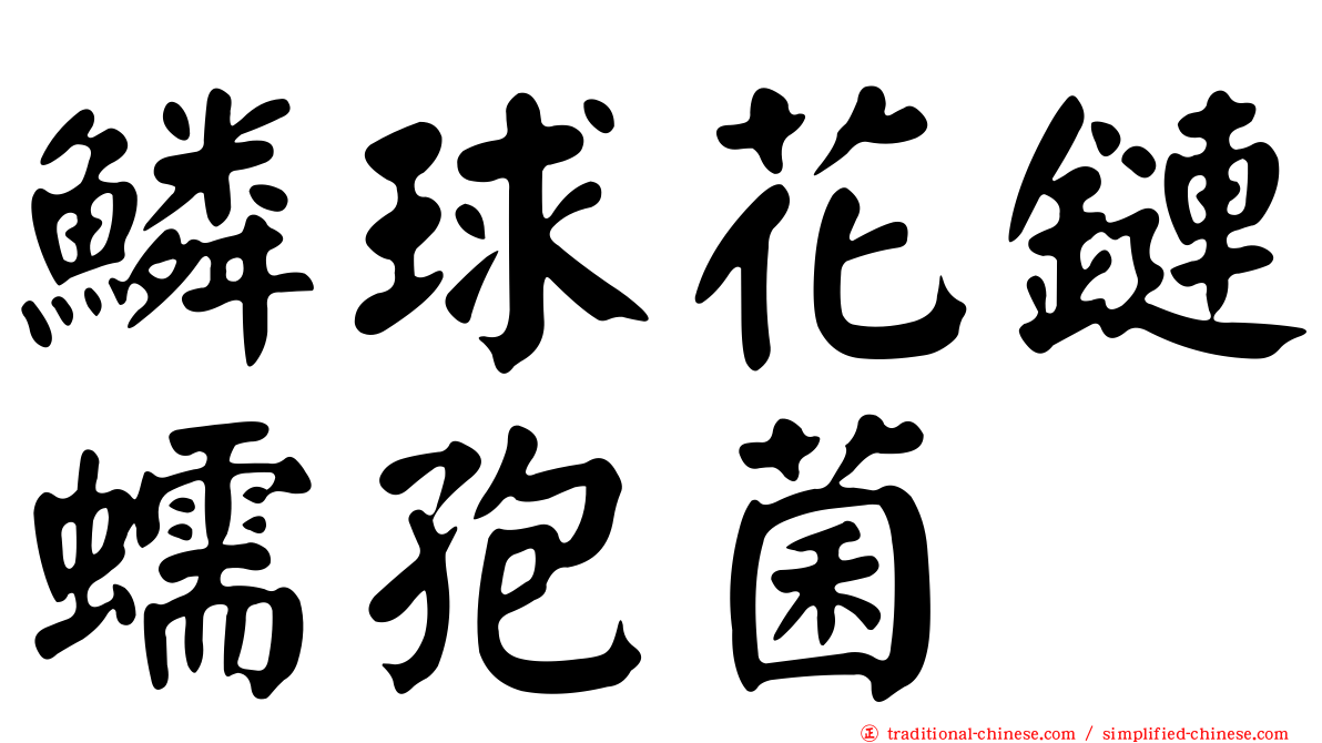 鱗球花鏈蠕孢菌