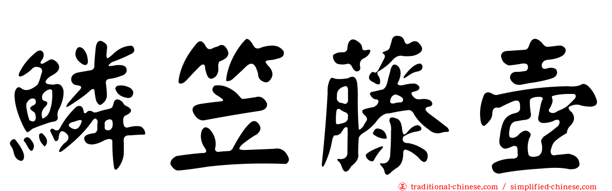 鱗笠藤壺