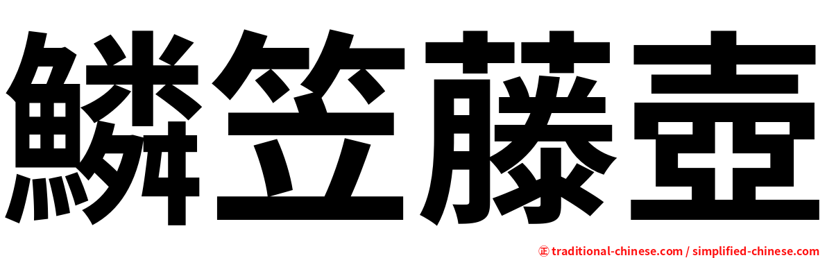 鱗笠藤壺