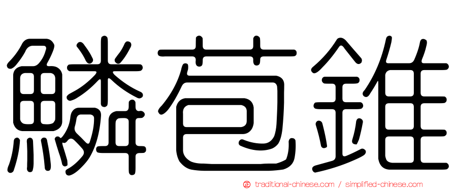 鱗苞錐