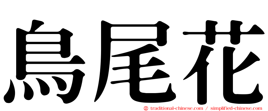 鳥尾花