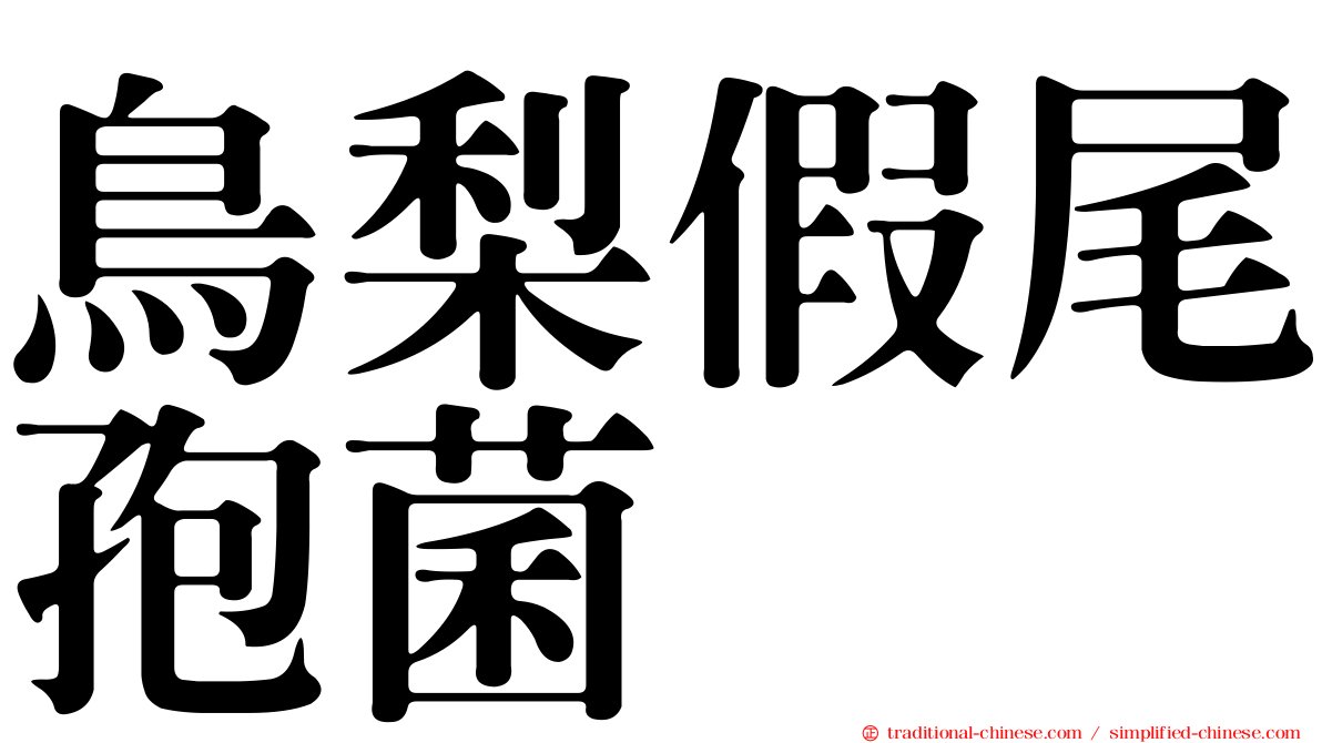 鳥梨假尾孢菌