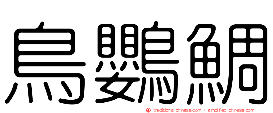 鳥鸚鯛