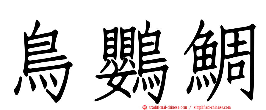 鳥鸚鯛