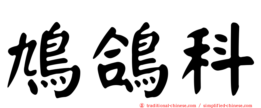 鳩鴿科