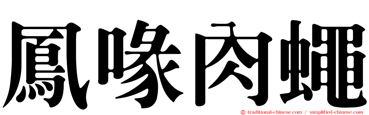 鳳喙肉蠅