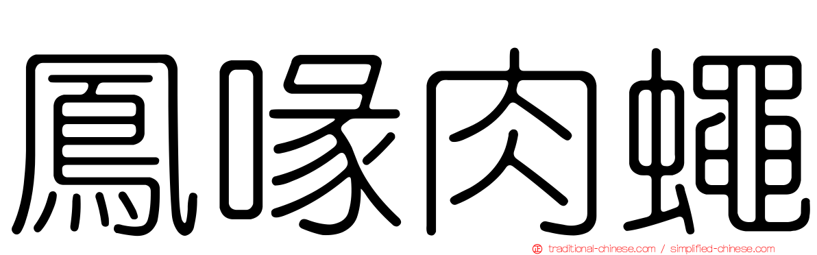 鳳喙肉蠅