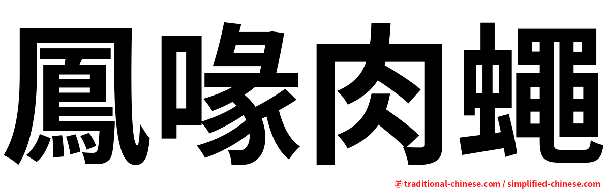 鳳喙肉蠅