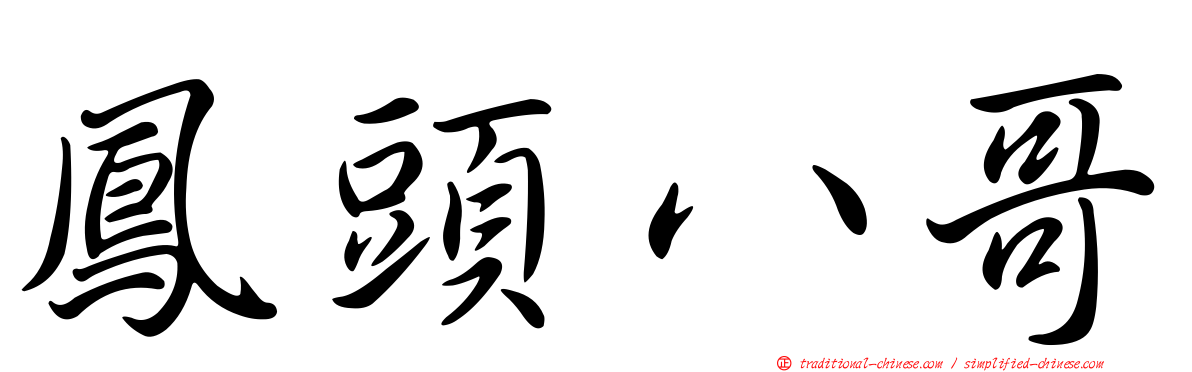 鳳頭八哥