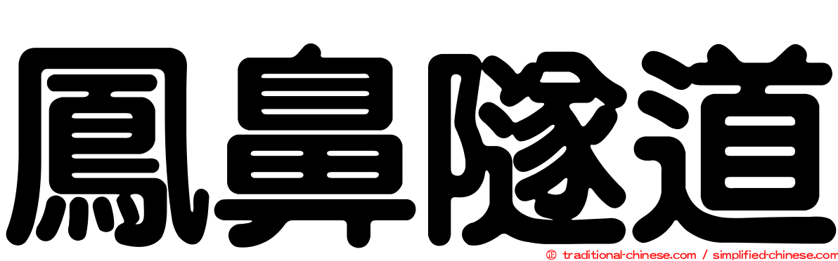 鳳鼻隧道