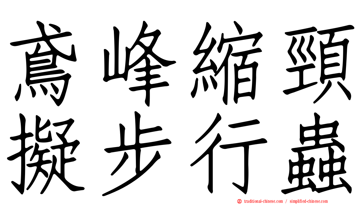 鳶峰縮頸擬步行蟲