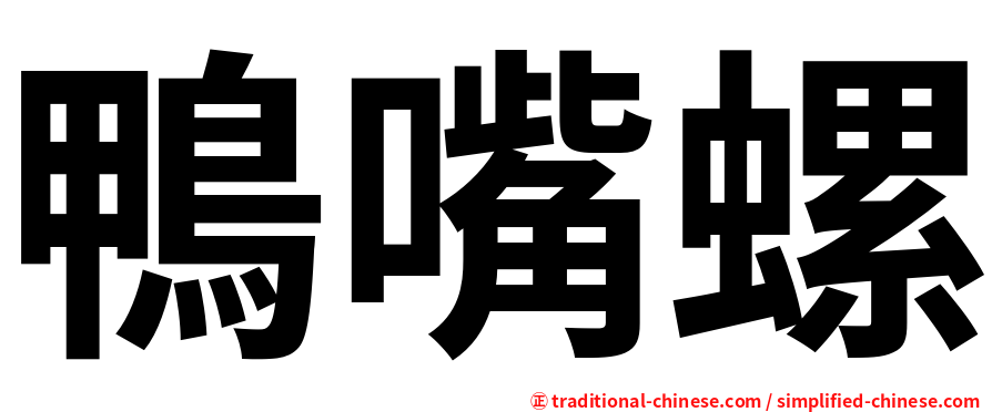 鴨嘴螺