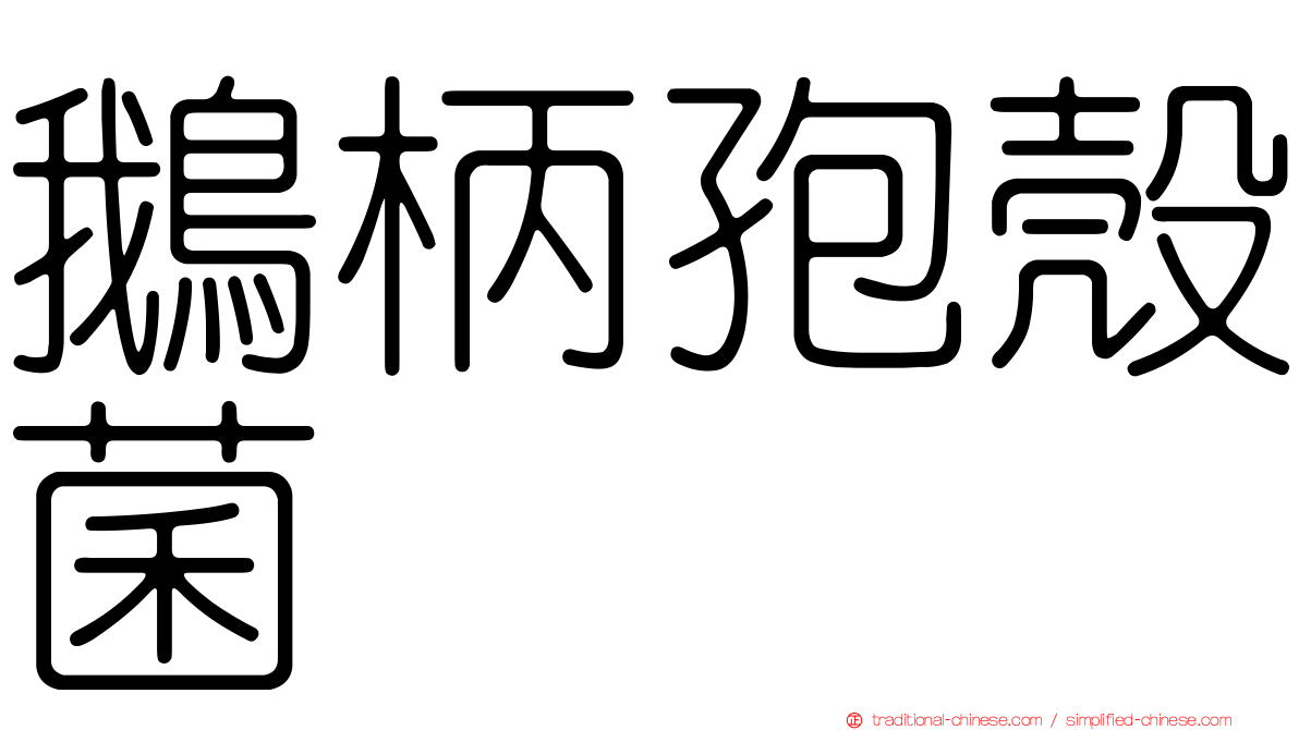 鵝柄孢殼菌