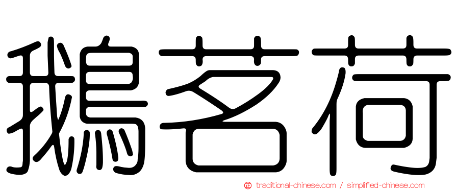 鵝茗荷